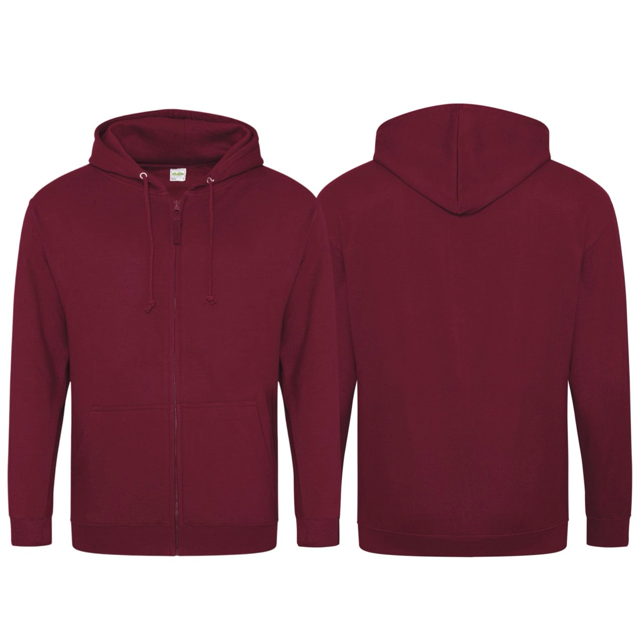 Sweat à capuche zippé taille unisexe 280g