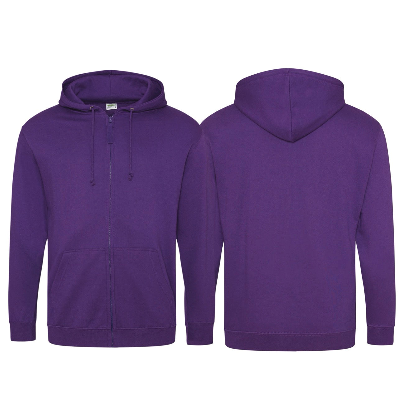 Sweat à capuche zippé taille unisexe 280g