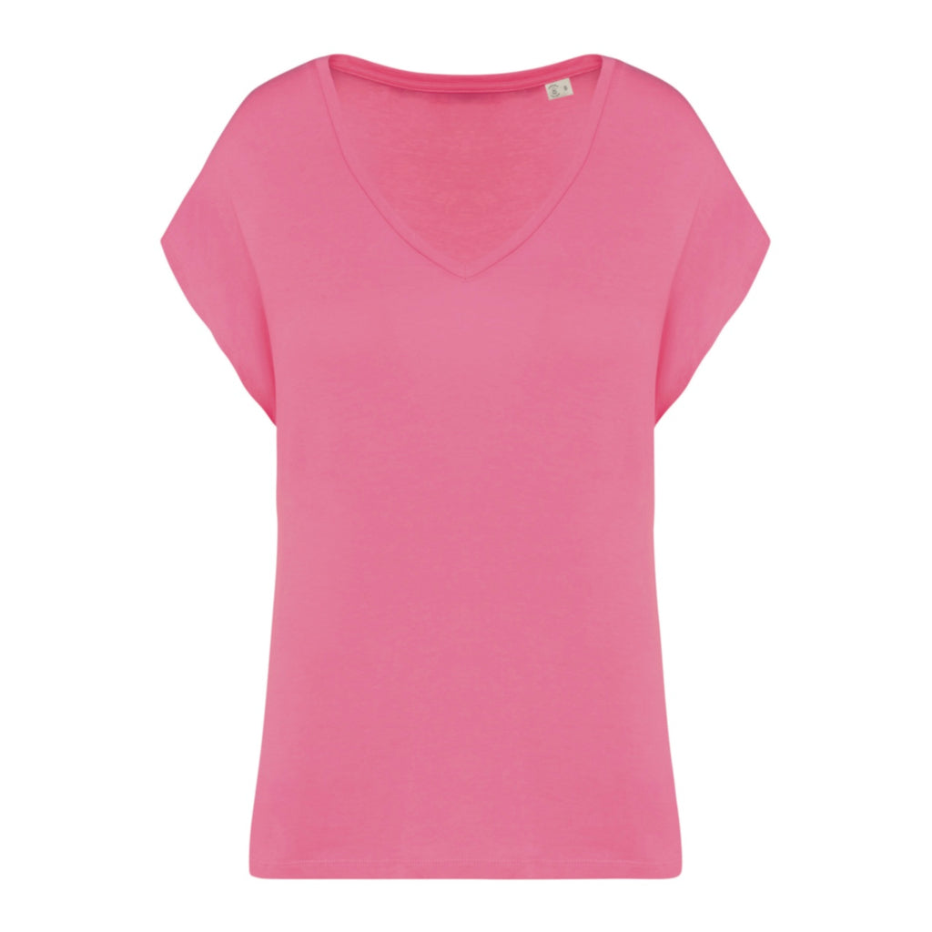 Tee-shirt femme col V